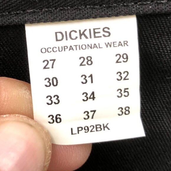 NWT Dickies Mens Work Pants Size 32 Straight Classic Chino Workwear Black Casual - Picture 8 of 15